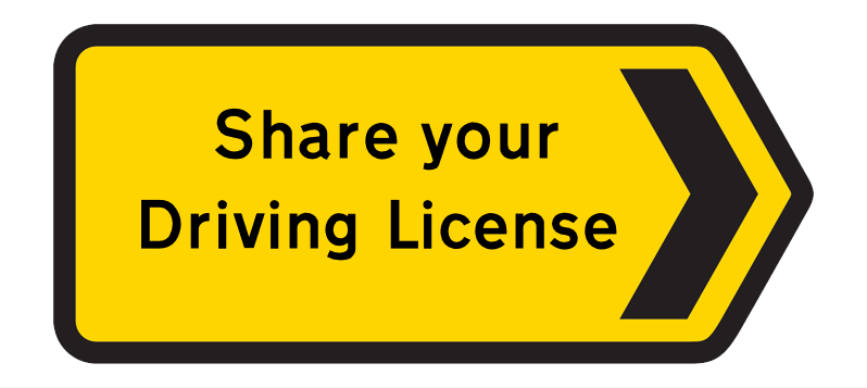 Share Your Driving License